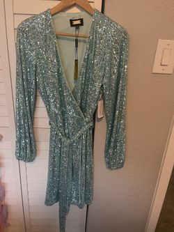 XS Alexia Admor Blue Party Dress