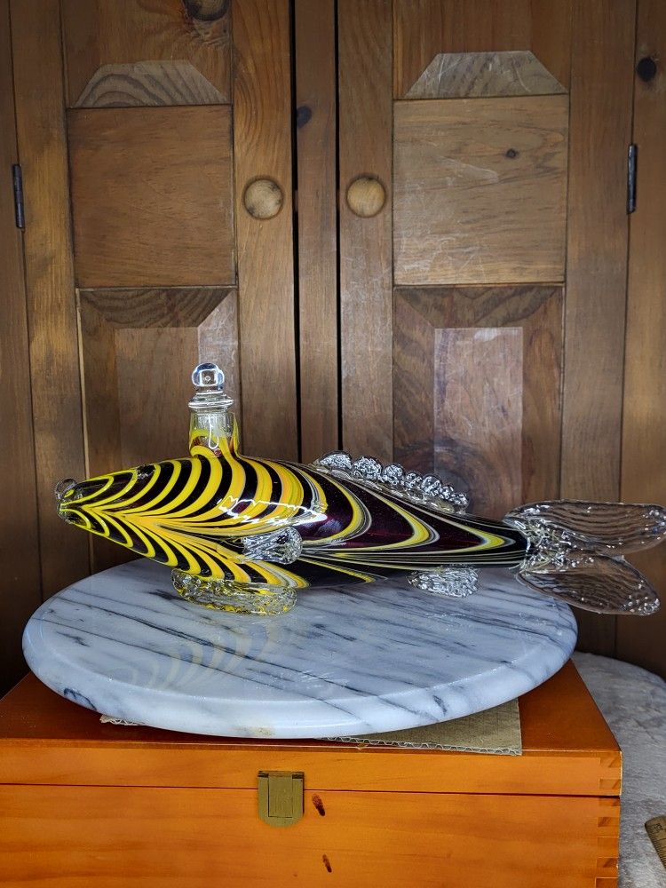 Murano Glass Fish Decanter