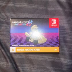 Gold Mario Cart Figure From McDonald’s 