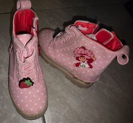 Strawberry Shortcake Girls Combat Boots