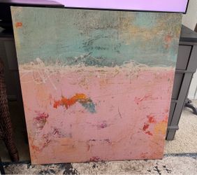 Large Abstract Canvas Print 36”x36”