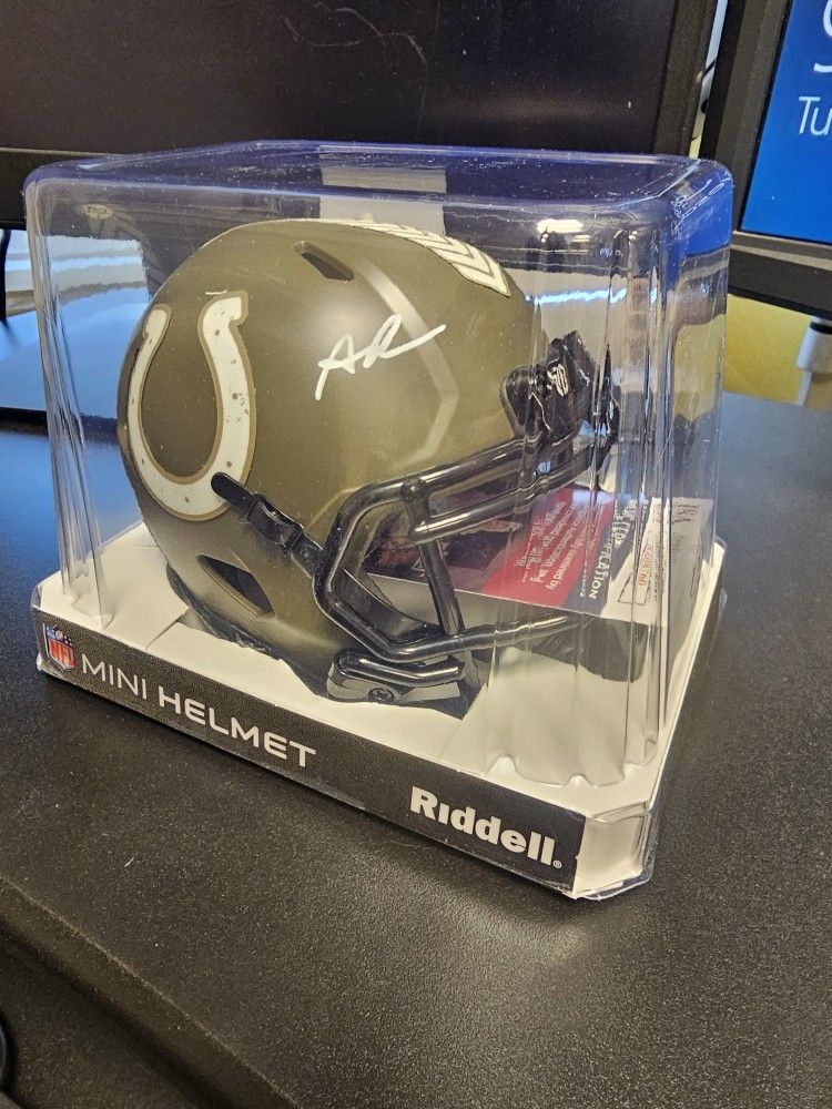 Anthony Richardson Autographed Mini Helmet