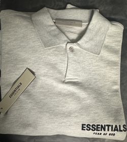 Fear of God Essentials Core Polo - Light Oatmeal