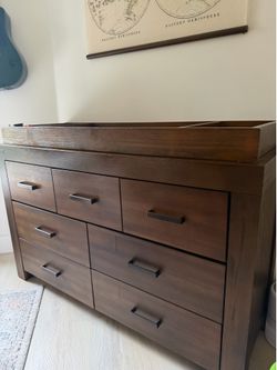 Oxford Mid Tone Dresser with optional/removable Changing Topper
