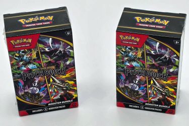 Pokemon TCG Mega Evolution Pitch Black Booster Bundle Lot of 2 Factory Sealed