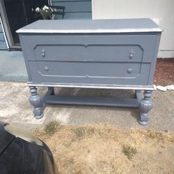 Antique Dresser Silver And Grey