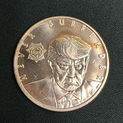 1 Ounce 999 Copper Collectable Trump Round