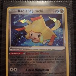 Holographic Radiant Jirachi Pokémon Card (MAKE AN OFFER 