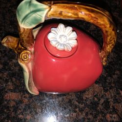 Vintage Ceramic Apple Teapot