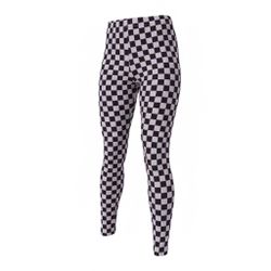 No Boundaries Black & Light Purple Checkered Leggings – XL (15–17)