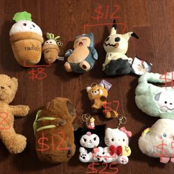 Claw Machine Plushies And Bags!! BRAND NEW