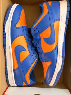 Nike Dunk Low Men 11 Knicks Blue Orange