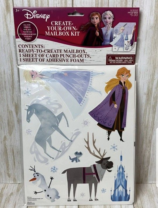 DIY Frozen II Valentine Mailbox Kit New