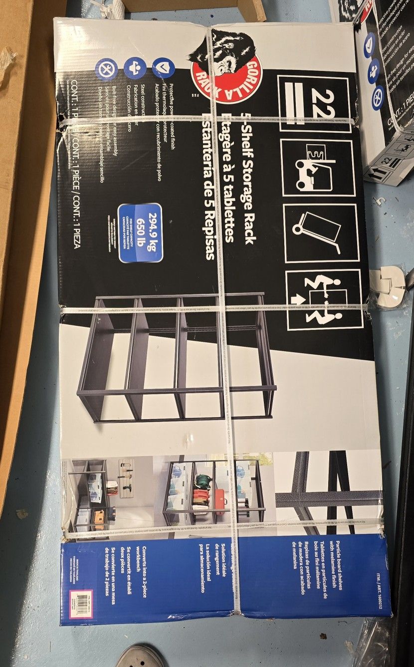 5 Shelve GORILLA Storage Rack 