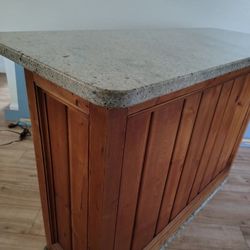 Bar With Granite Top and Interior Lights