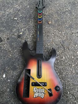 Nintendo Wii Guitar Hero Sunburst Red Octane with Strap 95455.805 - Used