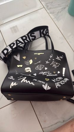 Karl Lagerfeld Paris Graffiti Tote Bag