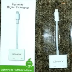 Lightning Digital AV Adapter New Connect iPad iPhone With Hdmi