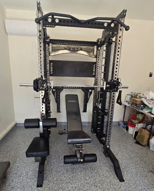 NEW Vesta Pro Series 3in1 Squat Rack | Functional Trainer | Smith Machine | Pulley System |🔴WEIGHTS,BAR, & BENCH SOLD SEPARATELY 🔴 FREE DELIVERY🚚
