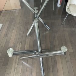 Glass Dining Table And 4  Chairs