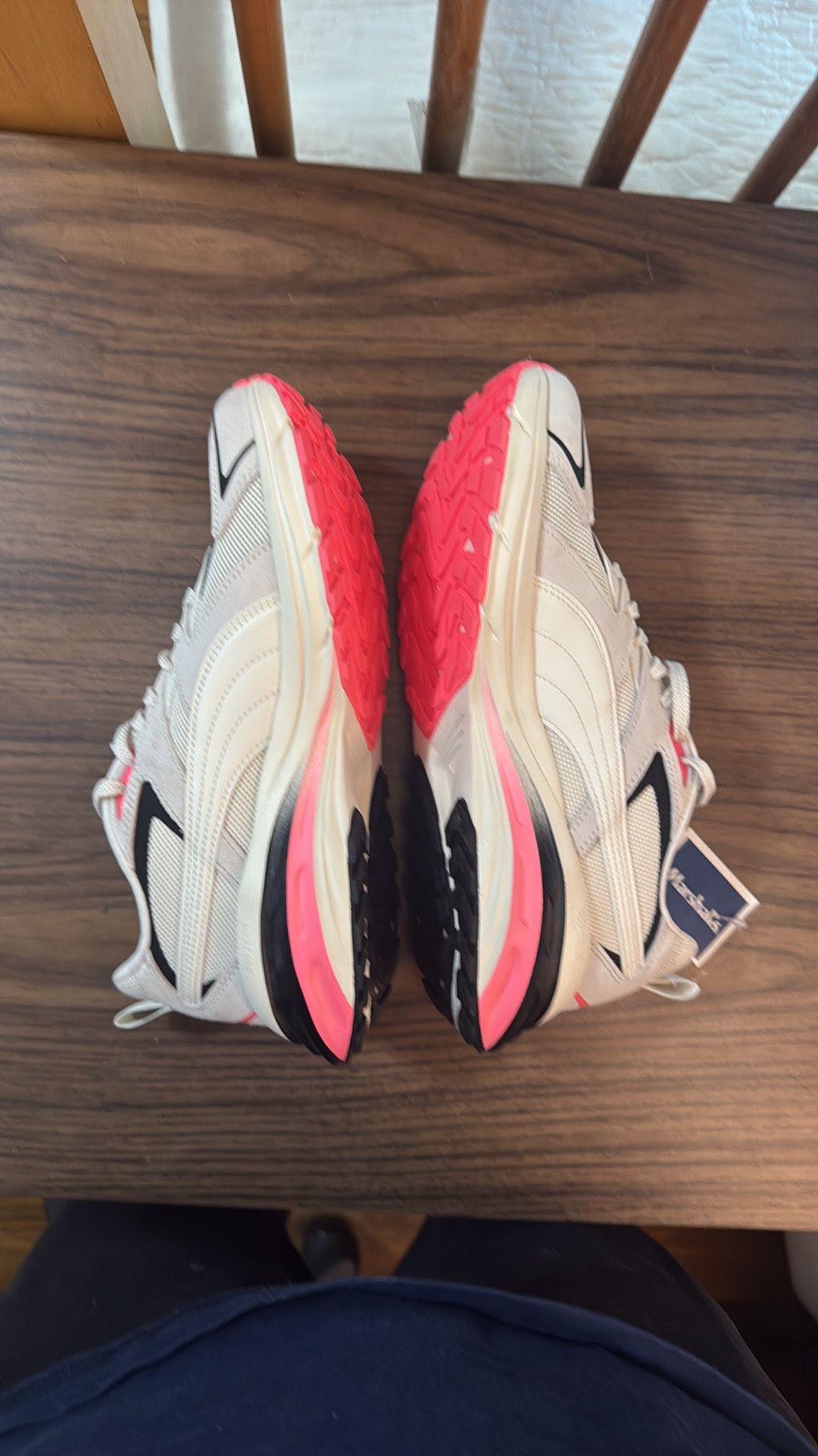 Puma Women's Cream and Black Sneakers