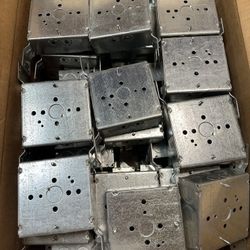 LOT OF 49* Steel City Metal Square Gang Box Enclosure