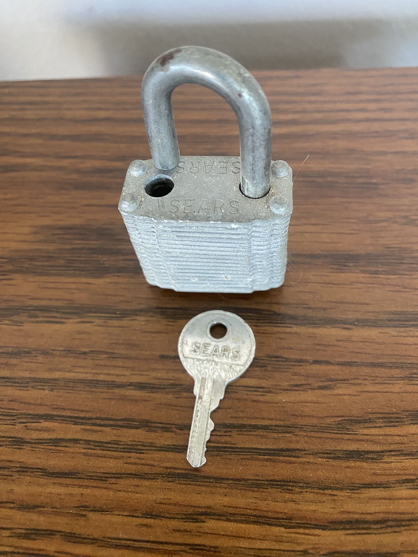 Vintage Sears Padlock & Key