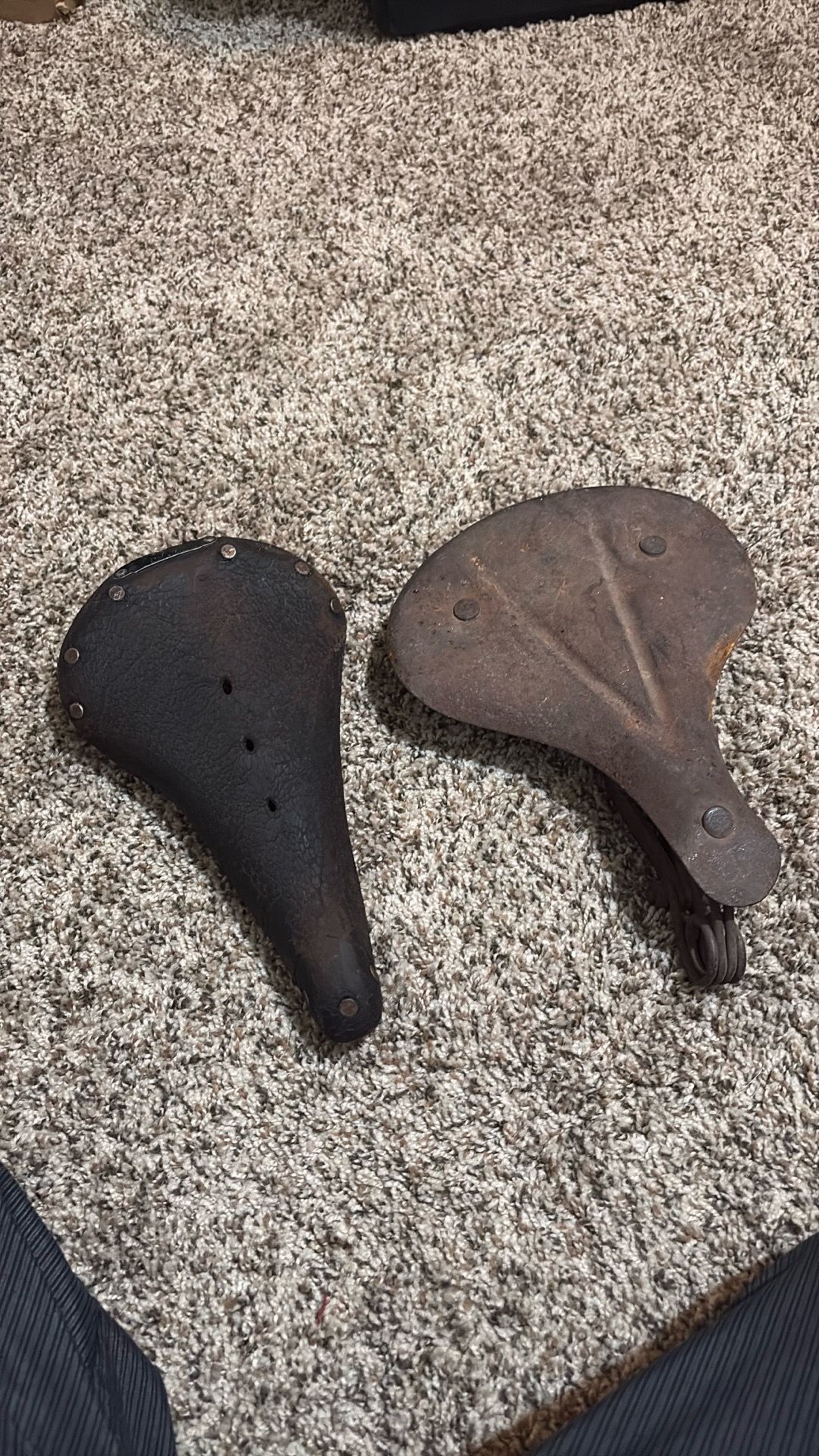 Bicycle seat (leather)