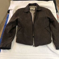 New Women’s Suede Coat - Dark Brown (unused) Sea dreams Leather