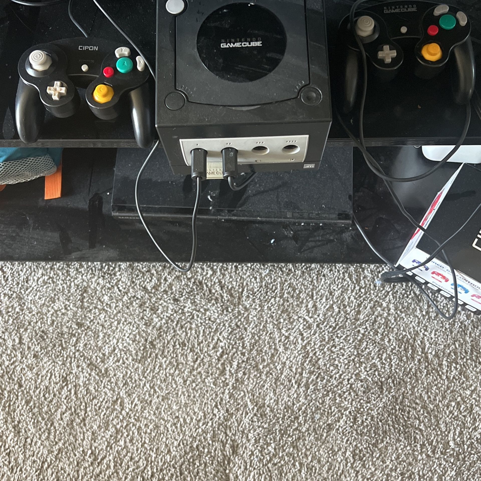 Nintendo GameCube With 3 Controllers And 7 Games