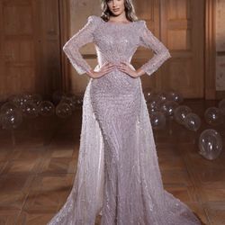 Long Sleeve Evening Gown 
