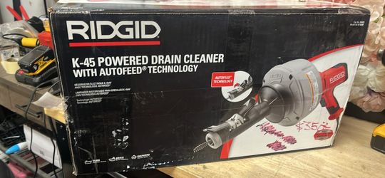 RIDGID K-45AF-5 Drain Cleaning Autofeed Snake Auger Machine with C-1 5/16 in. x 25 ft. Inner Core Cable