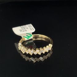 14KT Yellow Gold Diamond Baguette Women’s Ring G/H VS .35 CTW Size 7-3/4 177854/5