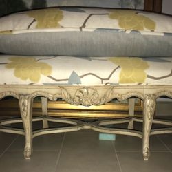 Upholstered Large Bench And Large Pillow