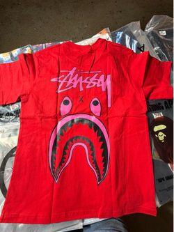 BAPE x STUSSY(Red T-Shirt)