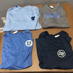 4-MensStateofMine Ohio LongSleeved Shirts-Colors: LtBlue/MedBlue/Navy Blue&Gray-Size: 2XL-$5.00 ea