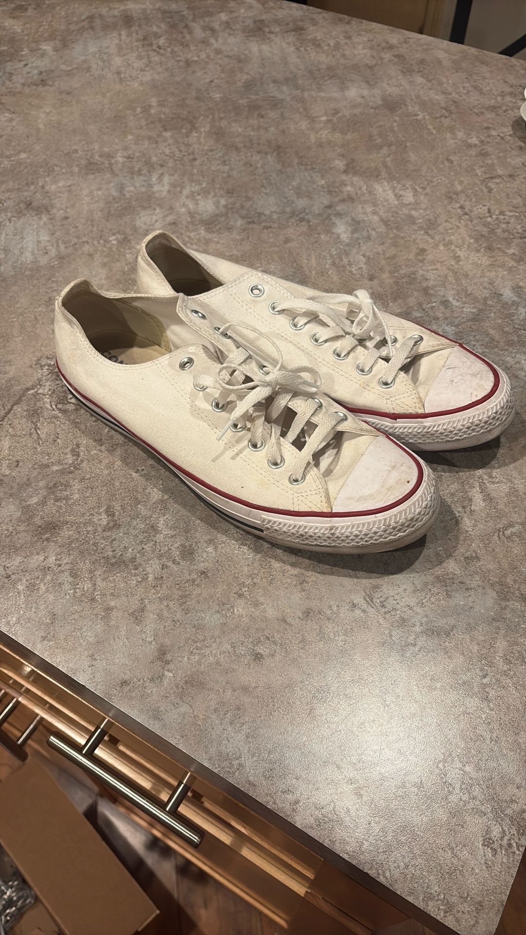 White Converse Men Size 13