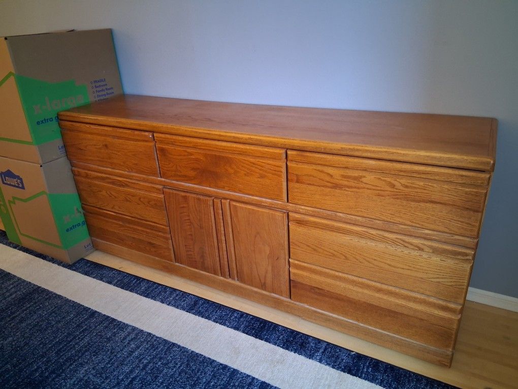 Oak End Tables With Dresser