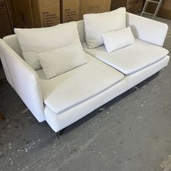 White 2 Pc Sofa Set 