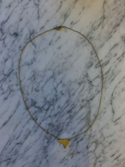 NY state gold plated necklace