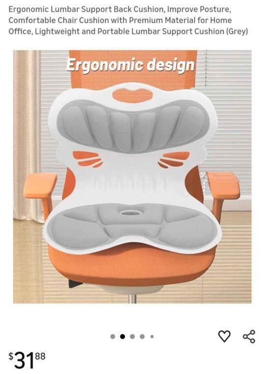 New Lumbar back support cushion