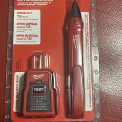 Milwaukee Non-Contact Voltage and GFCI Receptacle Premium Test Kit