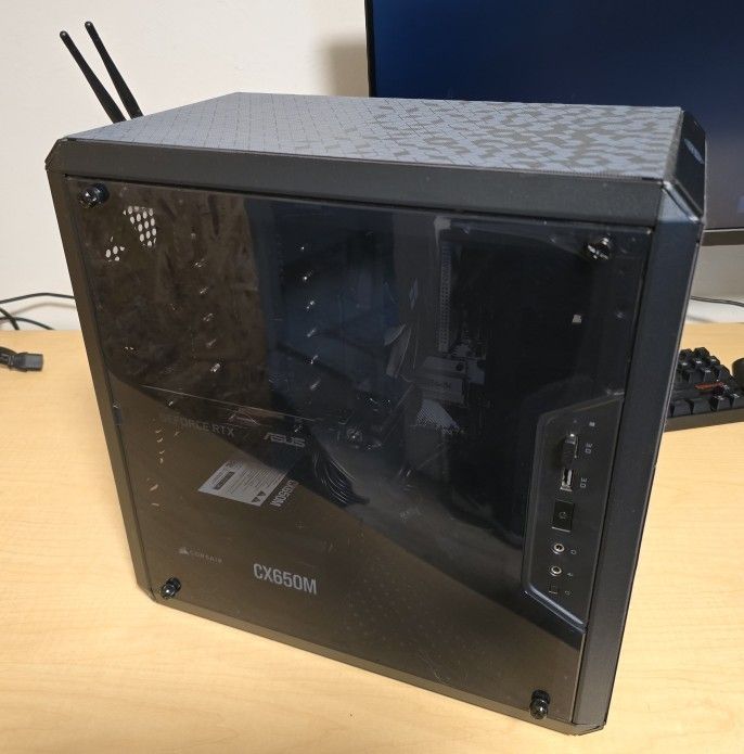 Gaming PC | RTX 3060 ti | Ryzen 5 7600X | 32GB DDR5 6000Mhz | 2.5TB SSD | Wifi 6 | B650 mATX | 1440P 180hz Monitor | Peripherals included