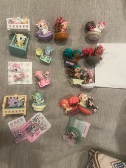 Tokidoki baby unicornos, bonsai, beverage besties, cherry blossom cats others