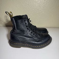 Dr. Martens 1460 Black Leather Lace-Up Boots