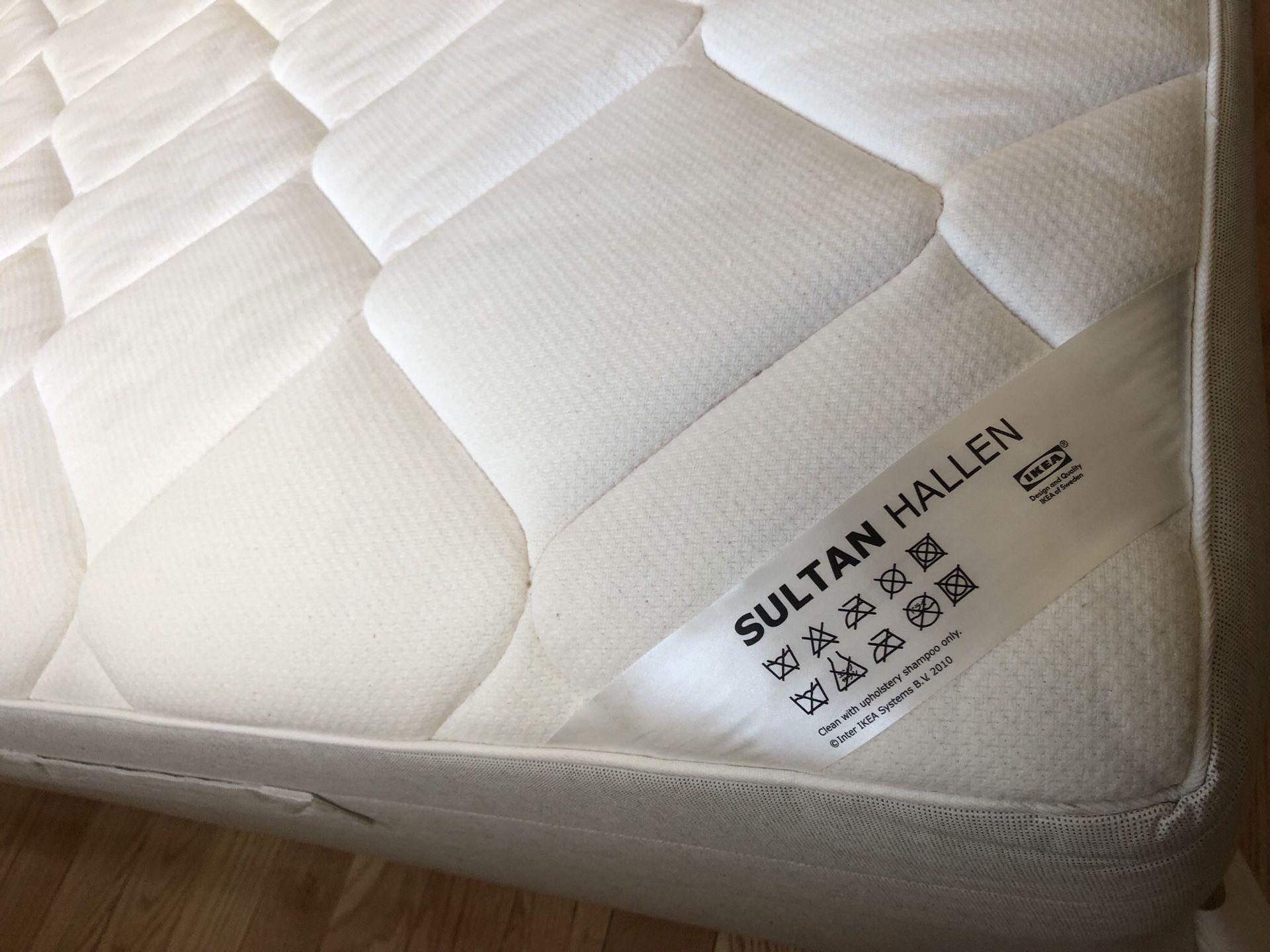King Size Mattress with Cover and Box Springs