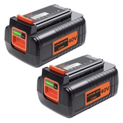 DTK 2 Packs Replacement for Black and Decker 40V 3600mAh Lithium Battery LBX2040 LBX36 LBXR36 LBXR2036 LST540 LST136W