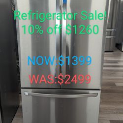 27cu Counter Depth French Door Refrigerator with Internal Water Dispenser 
