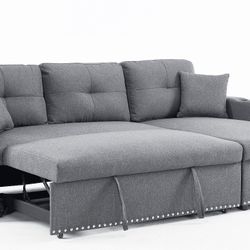Gray Sectional Sofa With Pull Out Sleeper