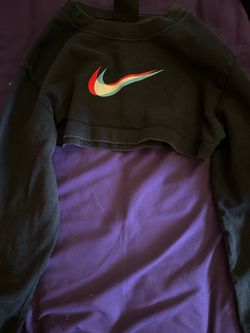 Nike sweater crop top✅